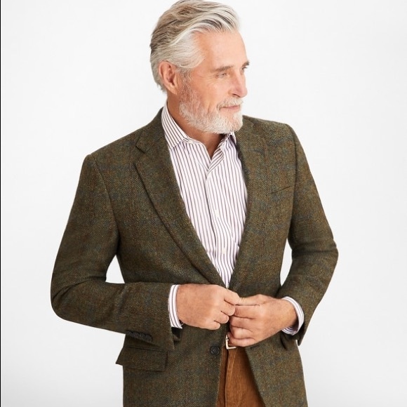Brooks Brothers Other - Brooks Brothers Green Wool Coat Sport Blazer 42R